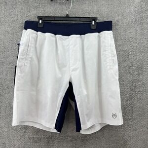 Greyson Fulton Shorts Mens 2XL‎ Lined White Navy Blue Pockets New With Tags!